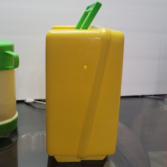Vtg Popeye And Son A New Generation Yellow Plastic Lunch Box With Thermos - Picture 6 of 7